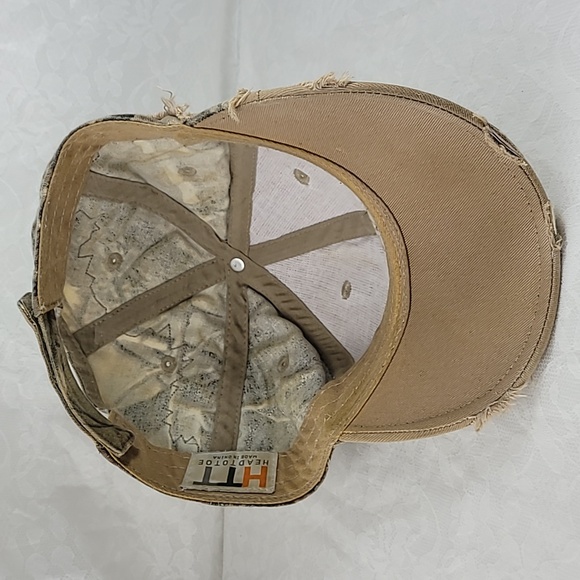 Head To Toe Camo StrapBack Hat Tan - Picture 7 of 9